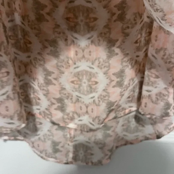 BCBGeneration Lena Blush Pink Aztec
Print Woven Open Back Tank Top Size xs - Picture 2 of 5